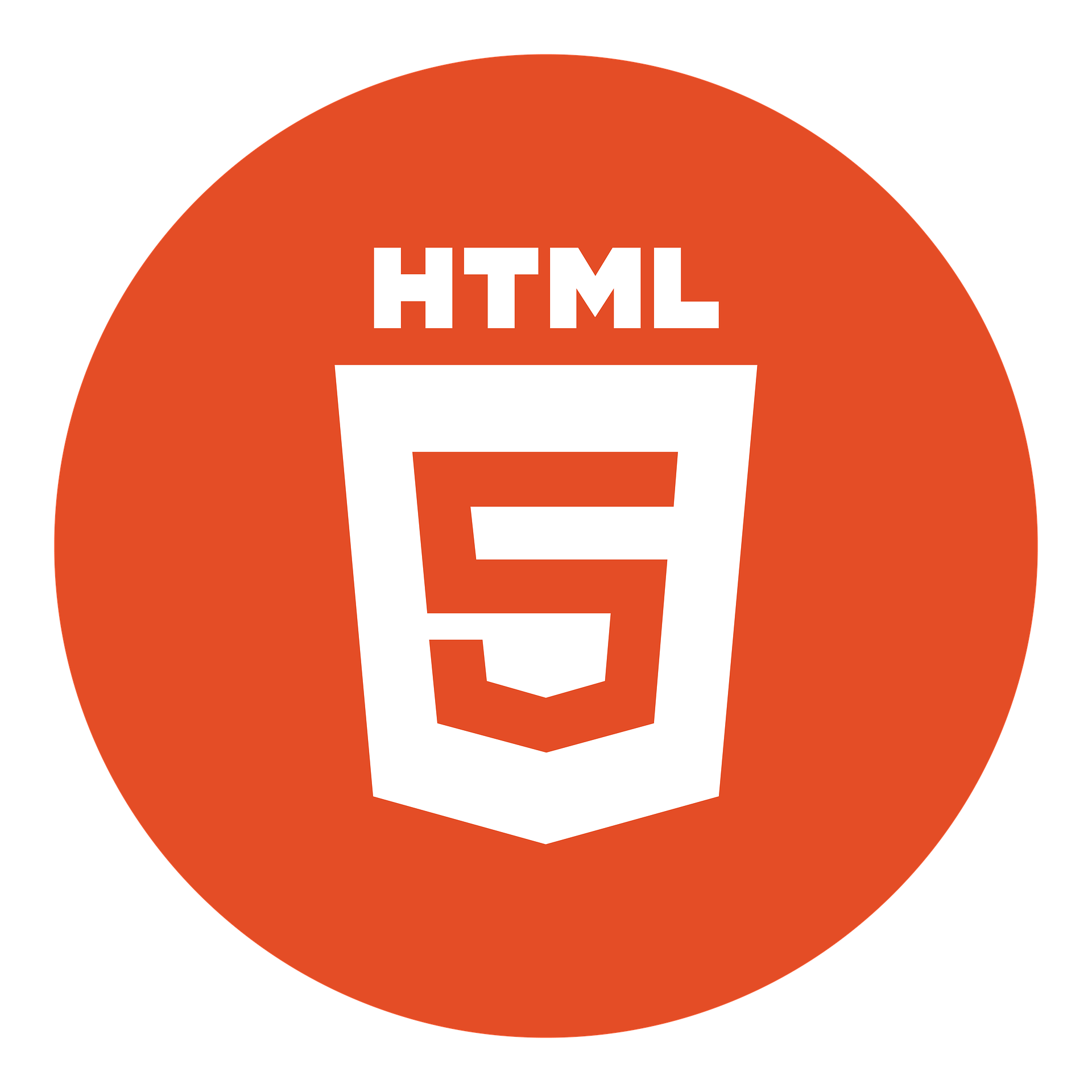 Picture logo of HTML